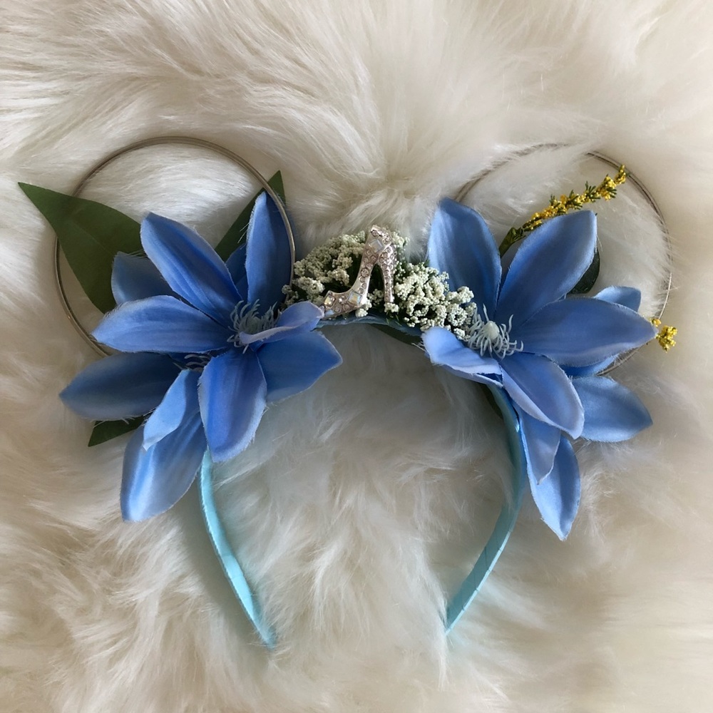 Cinderella Inspired Flower Crown Mouse Ears